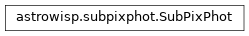 Inheritance diagram of astrowisp.subpixphot.SubPixPhot