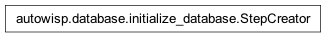 Inheritance diagram of autowisp.database.initialize_database.StepCreator