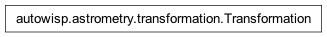 Inheritance diagram of autowisp.astrometry.transformation.Transformation