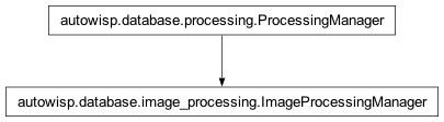 Inheritance diagram of autowisp.database.image_processing.ImageProcessingManager